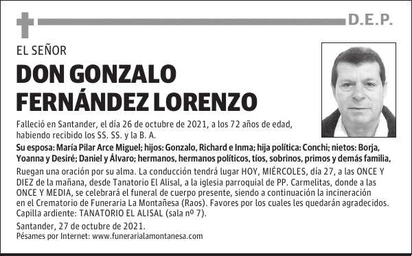 DON GONZALO FERNÁNDEZ LORENZO