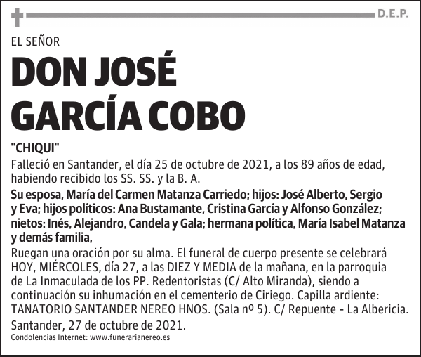 DON JOSÉ GARCÍA COBO
