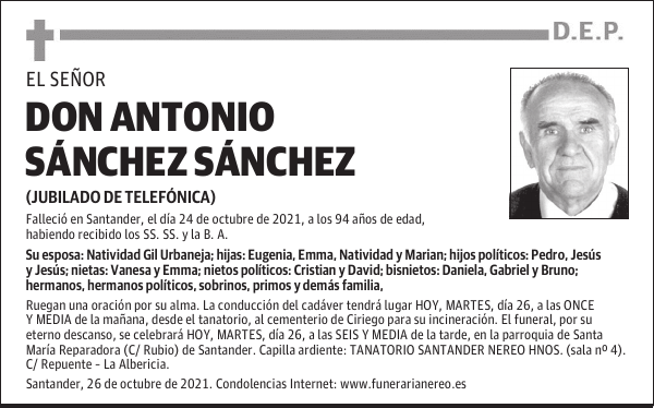 DON ANTONIO SÁNCHEZ SÁNCHEZ