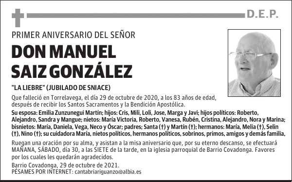 DON MANUEL SAIZ GONZÁLEZ
