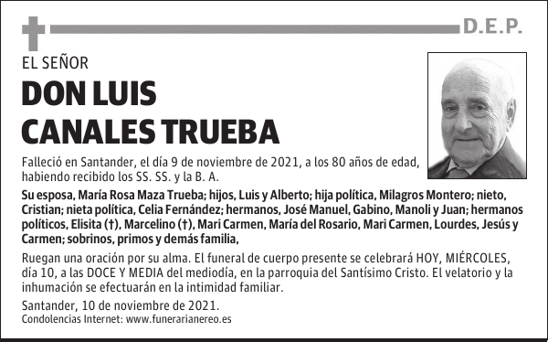 DON LUIS CANALES TRUEBA