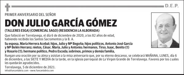 DON JULIO GARCÍA GÓMEZ
