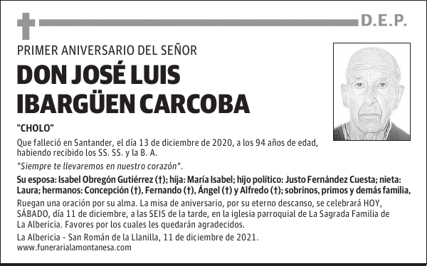 DON JOSÉ LUIS IBARGÜEN CARCOBA