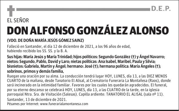 DON ALFONSO GONZÁLEZ ALONSO