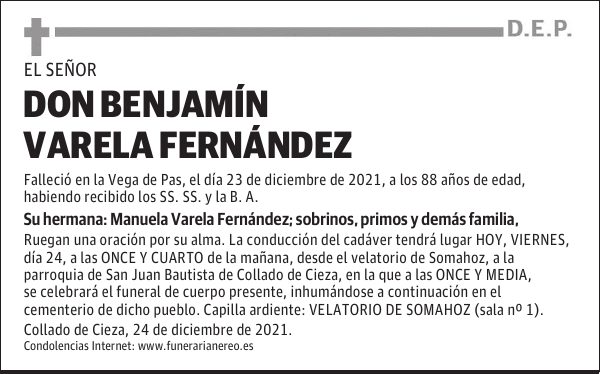 DON BENJAMÍN VARELA FERNÁNDEZ
