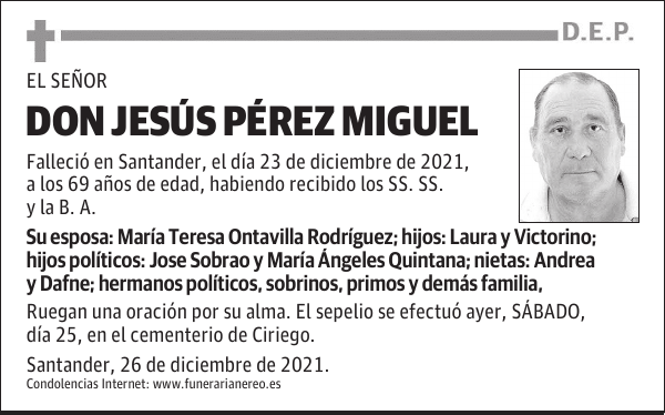 DON JESÚS PÉREZ MIGUEL