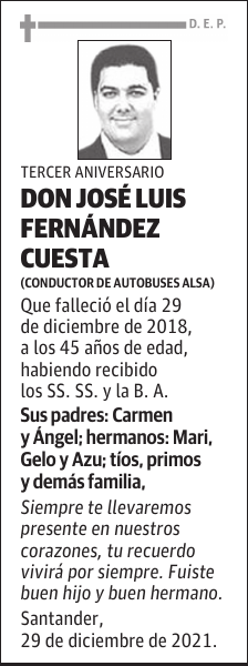 DON JOSÉ LUIS FERNÁNDEZ CUESTA