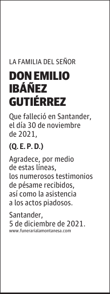 DON EMILIO IBÁÑEZ GUTIÉRREZ