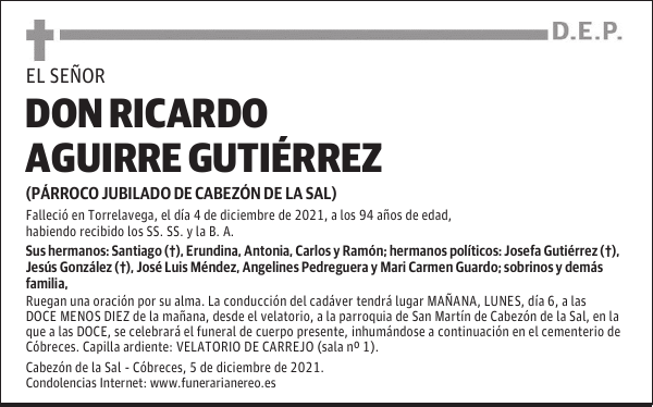 DON RICARDO AGUIRRE GUTIÉRREZ