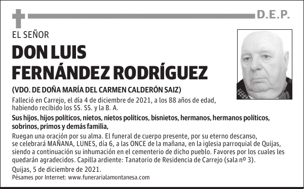 DON LUIS FERNÁNDEZ RODRÍGUEZ