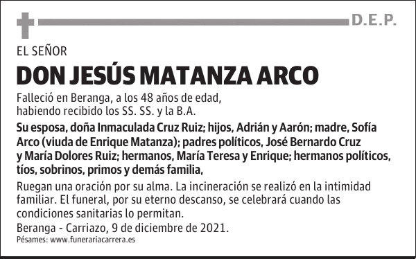 DON JESÚS MATANZA ARCO