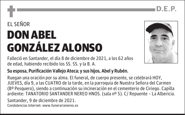 DON ABEL GONZÁLEZ ALONSO