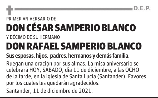 CÉSAR SAMPERIO BLANCO