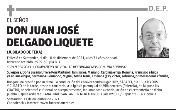 DON JUAN JOSÉ DELGADO LIQUETE