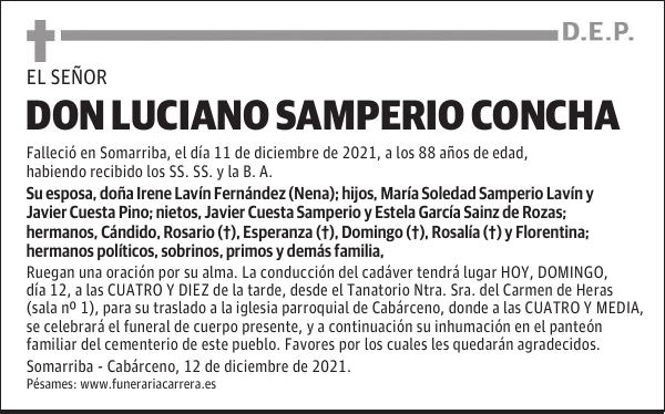 DON LUCIANO SAMPERIO CONCHA