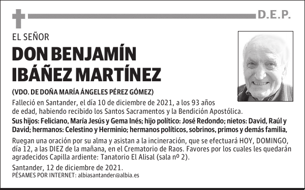 DON BENJAMÍN IBÁÑEZ MARTÍNEZ