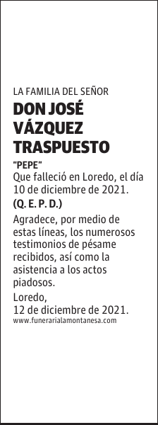 DON JOSÉ VÁZQUEZ TRASPUESTO