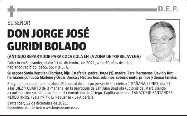 DON JORGE JOSÉ GURIDI BOLADO