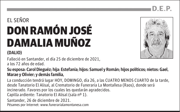 DON RAMÓN JOSÉ DAMALIA MUÑOZ