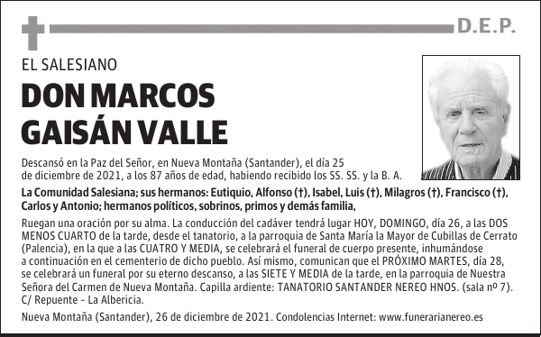 DON MARCOS GAISÁN VALLE