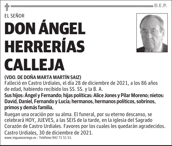 DON ÁNGEL HERRERÍAS CALLEJA