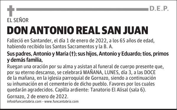 DON ANTONIO REAL SAN JUAN