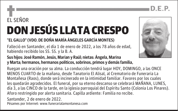 DON JESÚS LLATA CRESPO