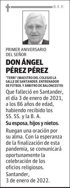 DON ÁNGEL PÉREZ PÉREZ