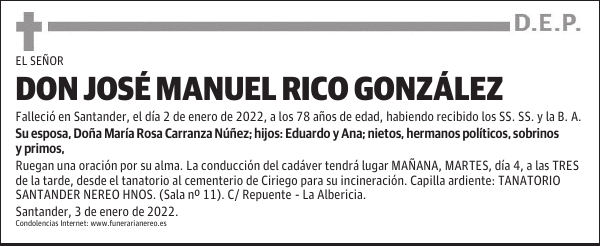 DON JOSÉ MANUEL RICO GONZÁLEZ