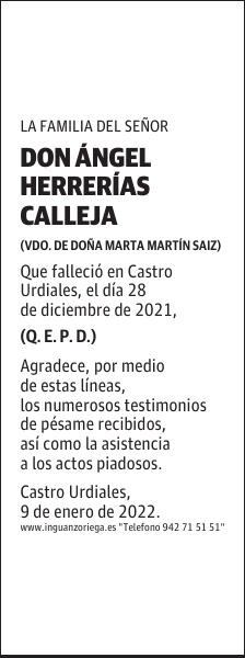 DON ÁNGEL HERRERÍAS CALLEJA