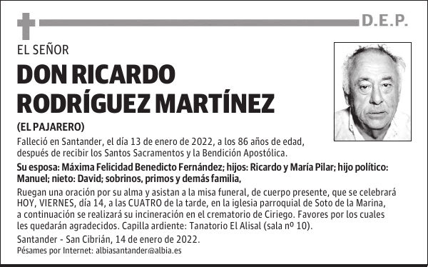 DON RICARDO RODRÍGUEZ MARTÍNEZ