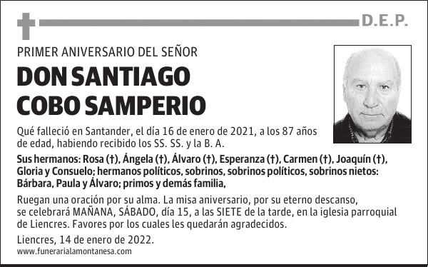 DON SANTIAGO COBO SAMPERIO