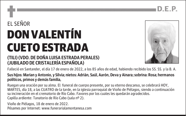 DON VALENTÍN CUETO ESTRADA