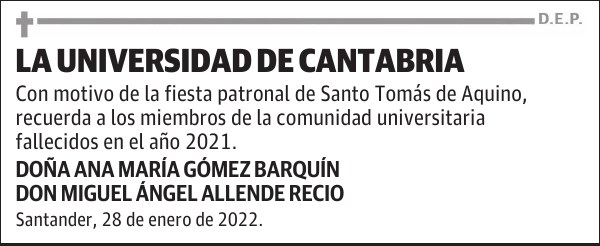 LA UNIVERSIDAD DE CANTABRIA