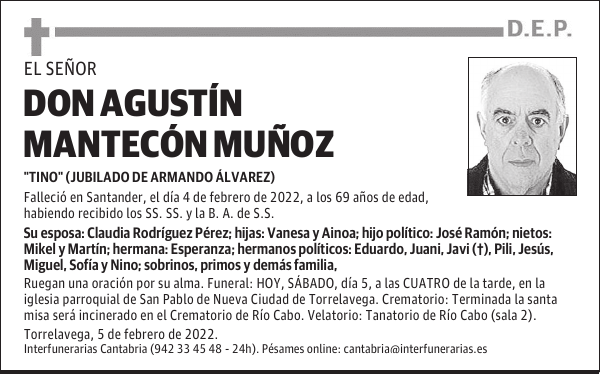 DON AGUSTÍN MANTECÓN MUÑOZ