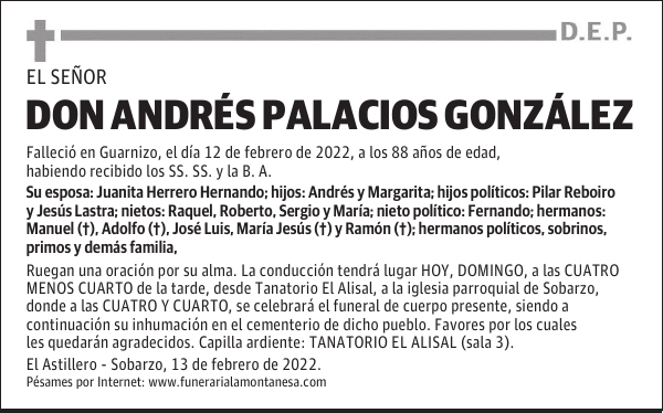 DON ANDRÉS PALACIOS GONZÁLEZ