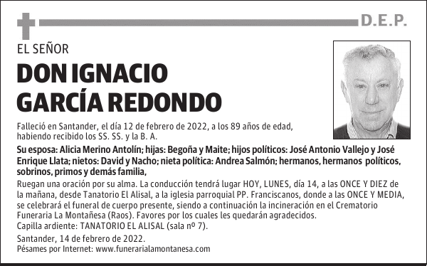 DON IGNACIO GARCÍA REDONDO