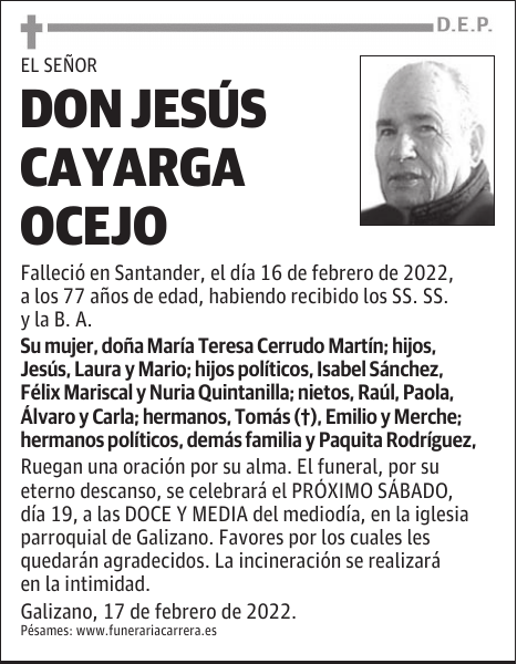 DON JESÚS CAYARGA OCEJO