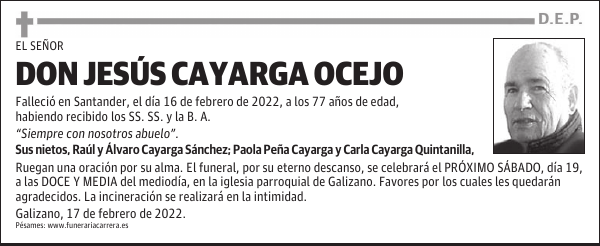 DON JESÚS CAYARGA OCEJO
