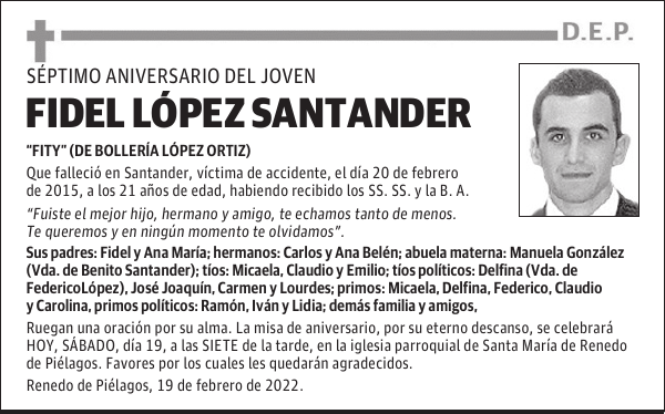 FIDEL LÓPEZ SANTANDER