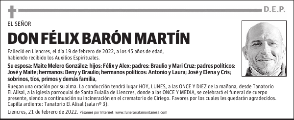 DON FÉLIX BARÓN MARTÍN