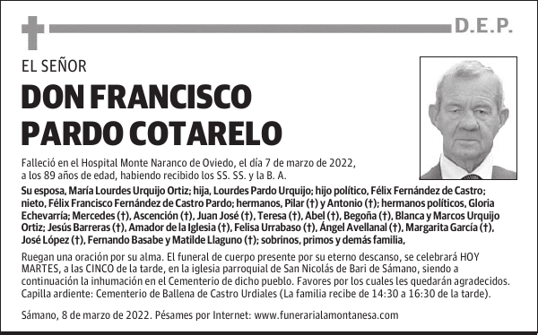 DON FRANCISCO PARDO COTARELO