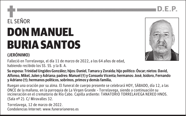 DON MANUEL BURIA SANTOS