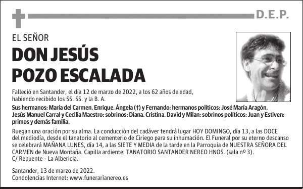DON JESÚS POZO ESCALADA