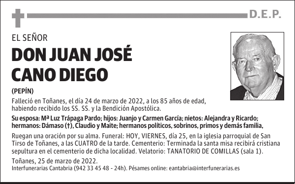 D. JUAN JOSÉ CANO DIEGO