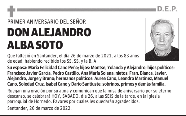 DON ALEJANDRO ALBA SOTO