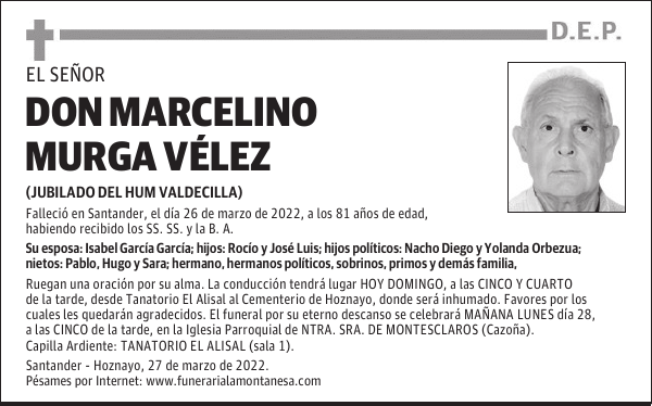 DON MARCELINO MURGA VÉLEZ