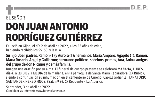 DON JUAN ANTONIO RODRÍGUEZ GUTIÉRREZ