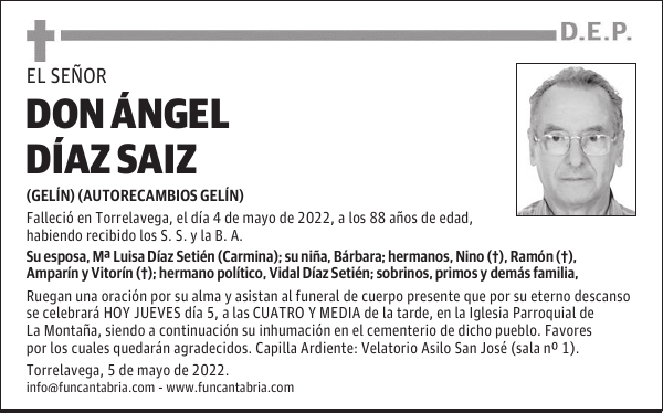 DON ÁNGEL DÍAZ SAIZ