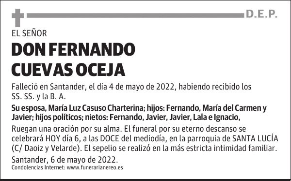 DON FERNANDO CUEVAS OCEJA